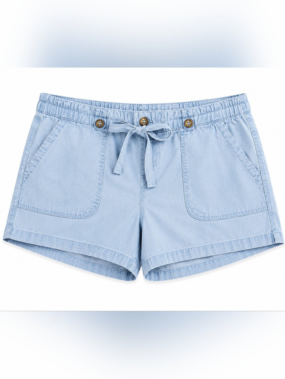 torrid Light Blue High-Waist Casual Drawstring Shorts Sz 18